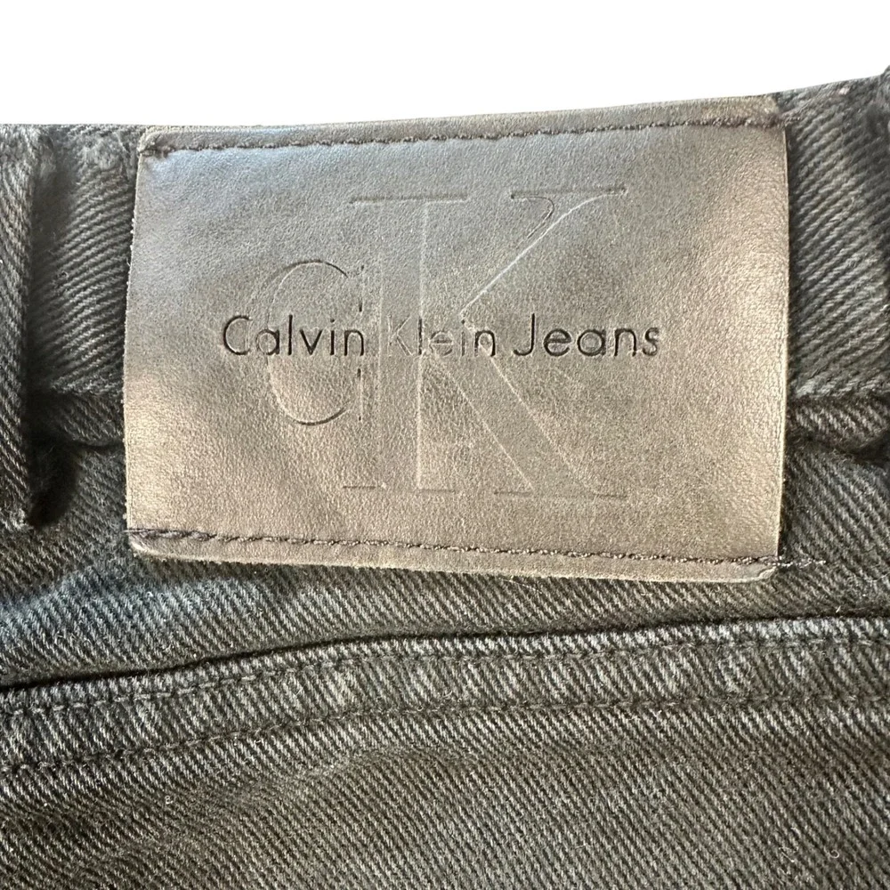 Calvin Klein Jeans Mens Black‎ Straight Leg Faded Denim Classic 5-Pocket Pants
